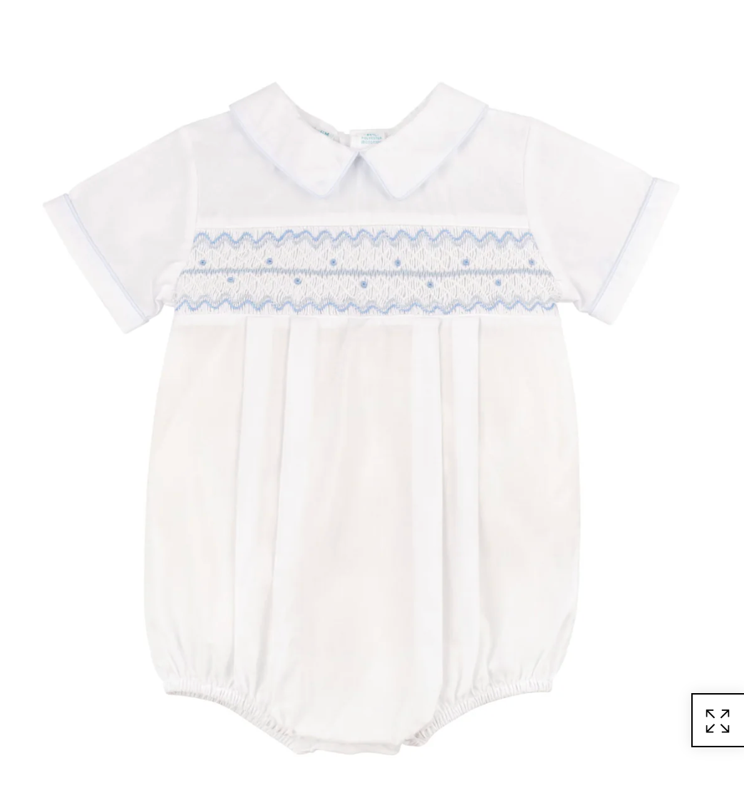 Boys Wave Smocked Romper