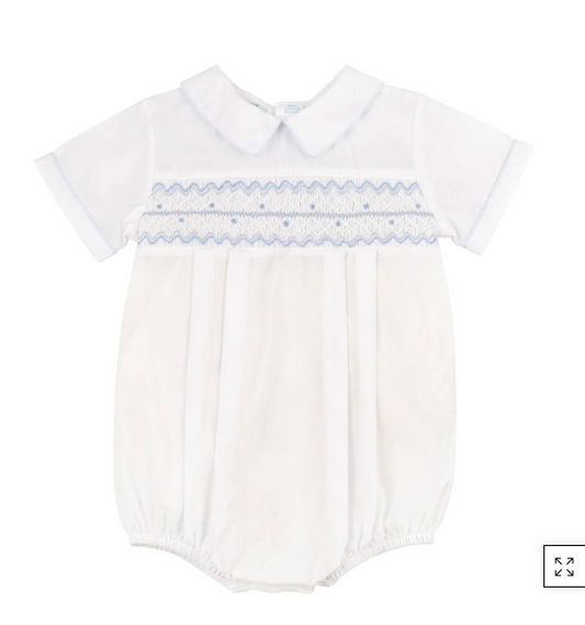 Boys Wave Smocked Romper