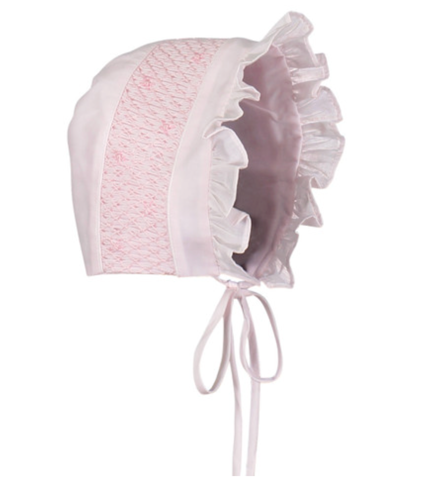 Girls Smocked Bonnet