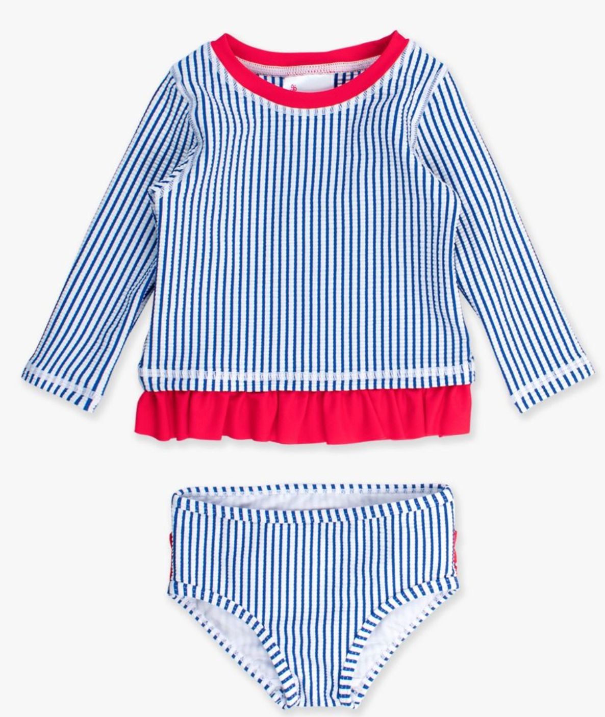 blue seersucker 2 piece set