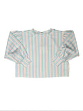 Multi stripe puff sleeve top