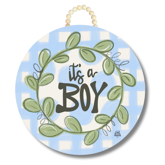 It's a Boy Door Hanger