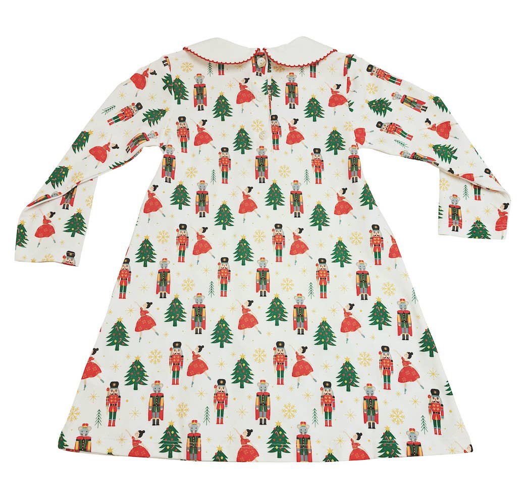 Christmas Nutcracker Print A-line Girl dress