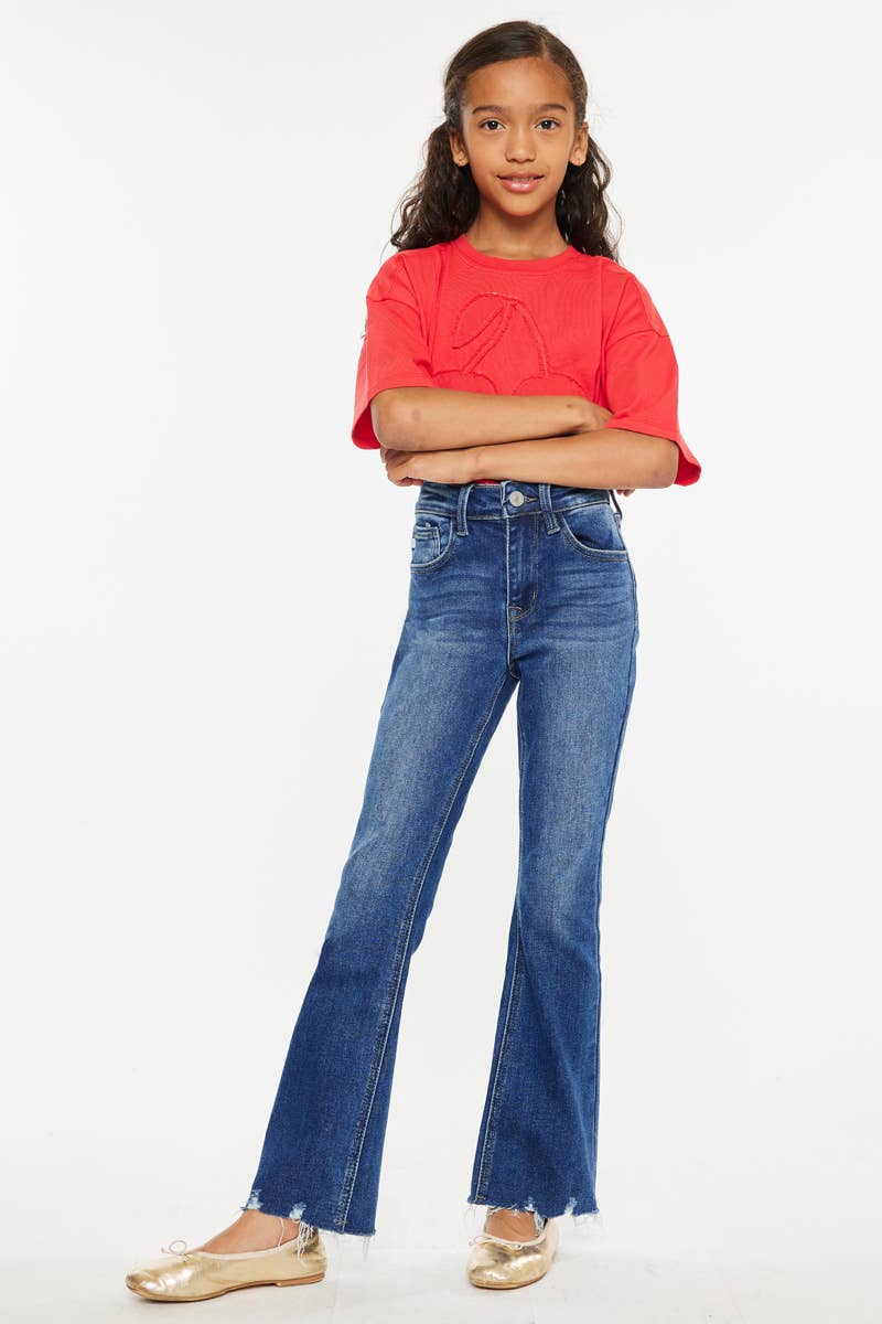 YOUTH HIGH RISE BOOTCUT JEANS YC11259D