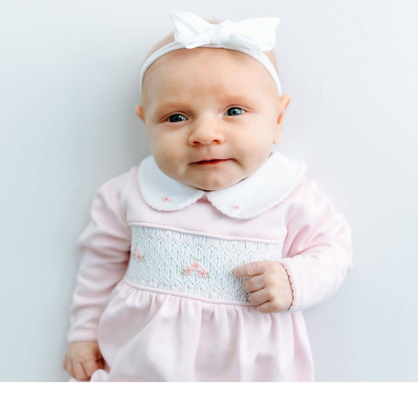 Willow's Classics Smocked Footie - Pink