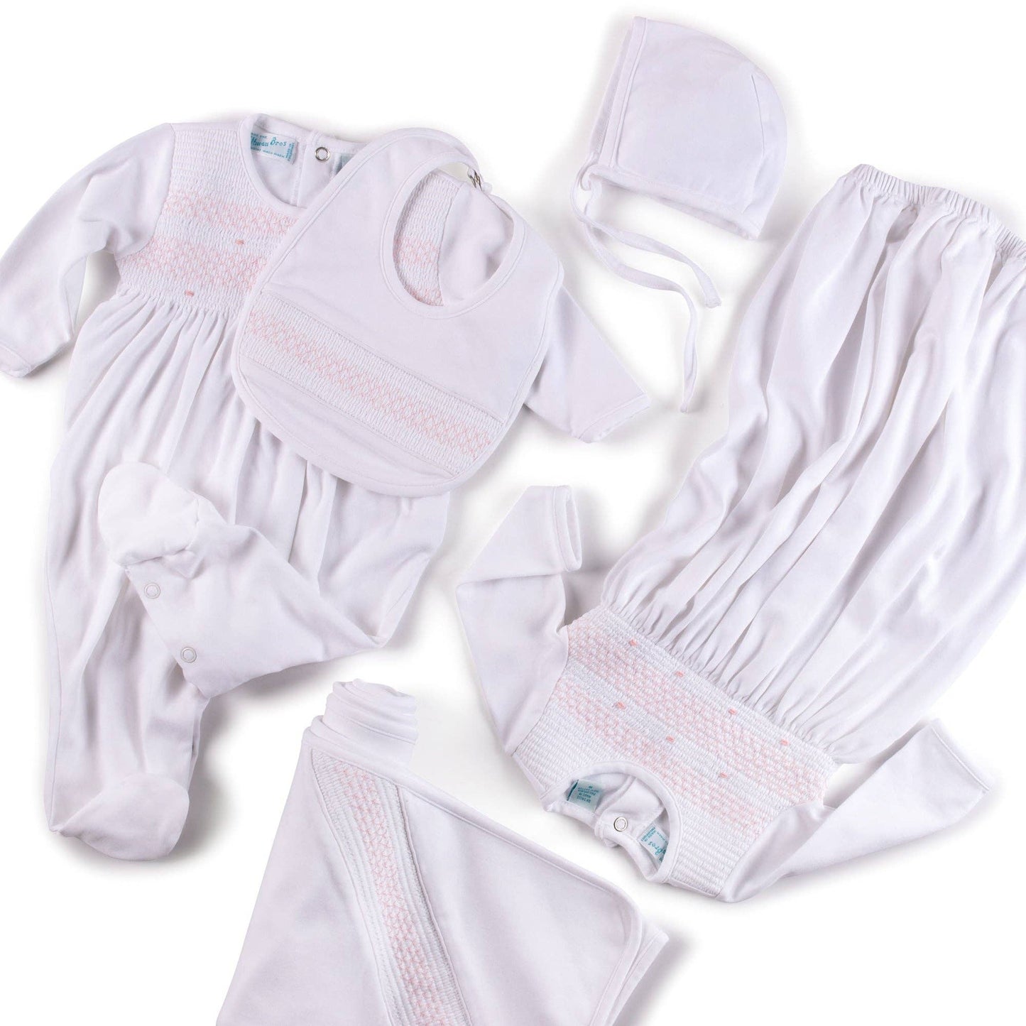 Baby Boys & Girls Smocked Bullion Gown w/Hat