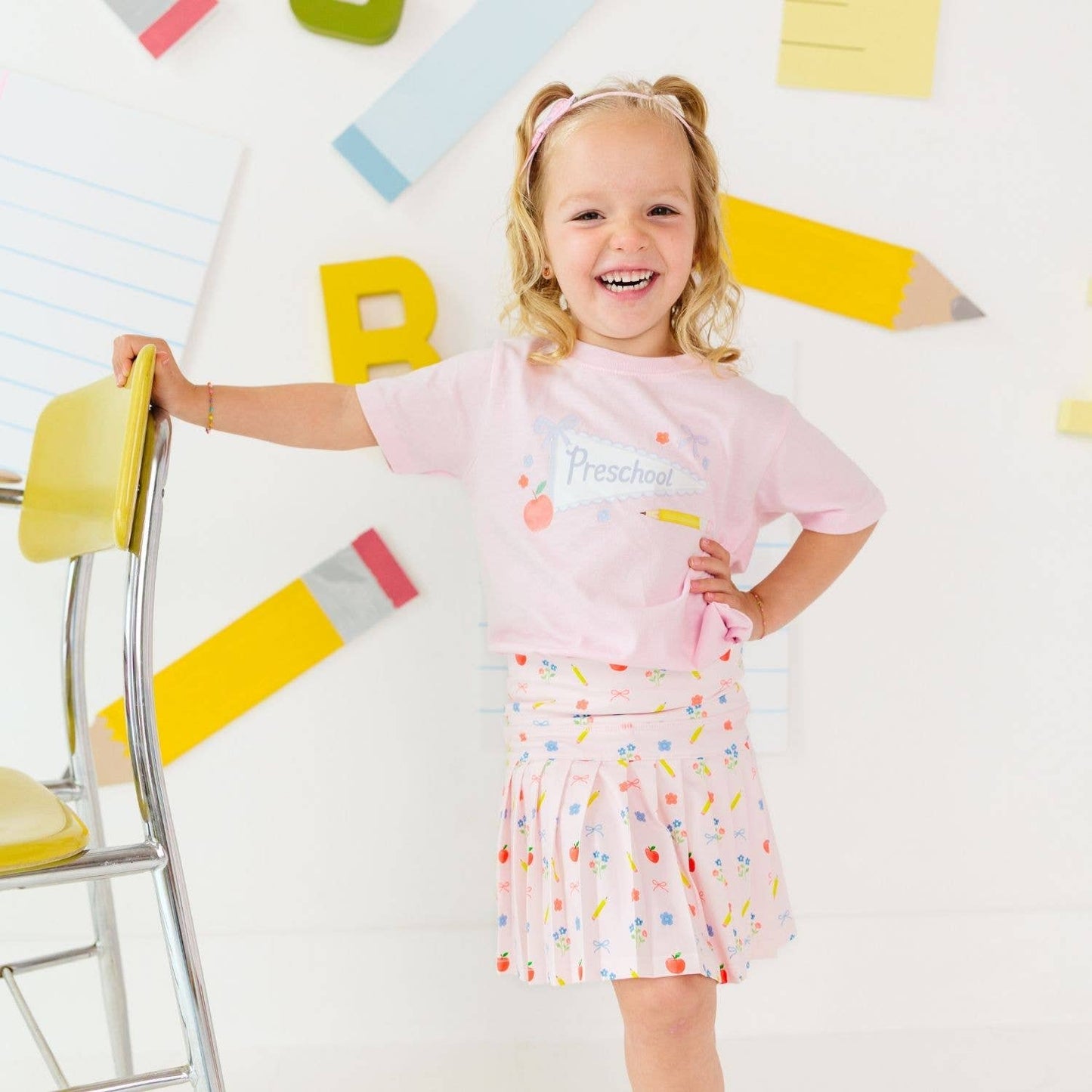 Preschool Pennant Short Sleeve T-Shirt - Back To School