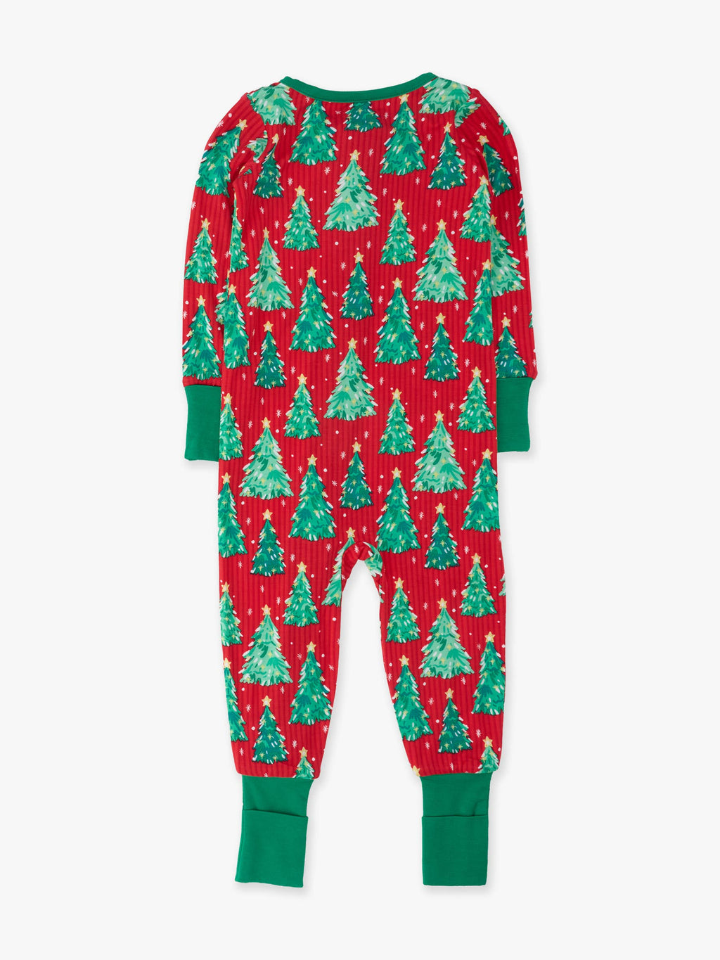 SoftSnooze™ Baby Bamboo Viscose O Christmas Tree Convertible One Piece Footie Pajama