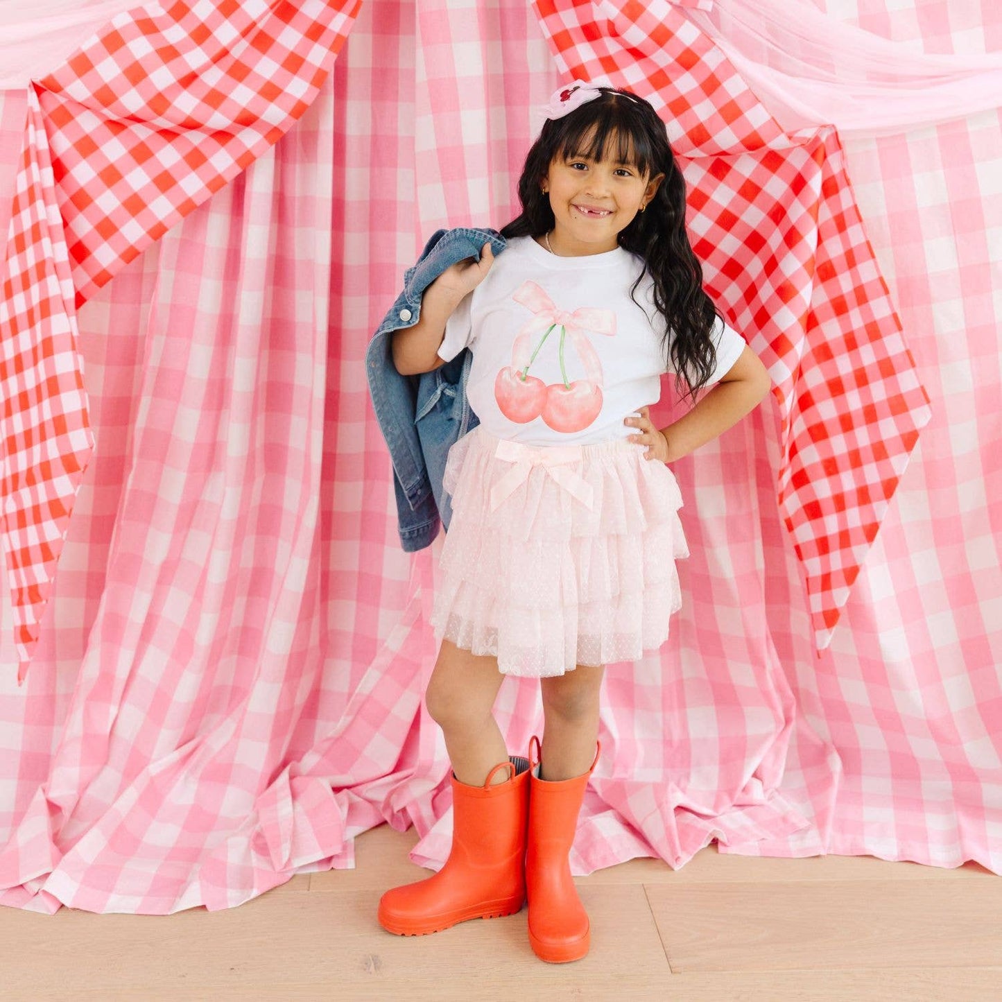 Cherry Cute Short Sleeve T-Shirt - Kids Clothing - Spring