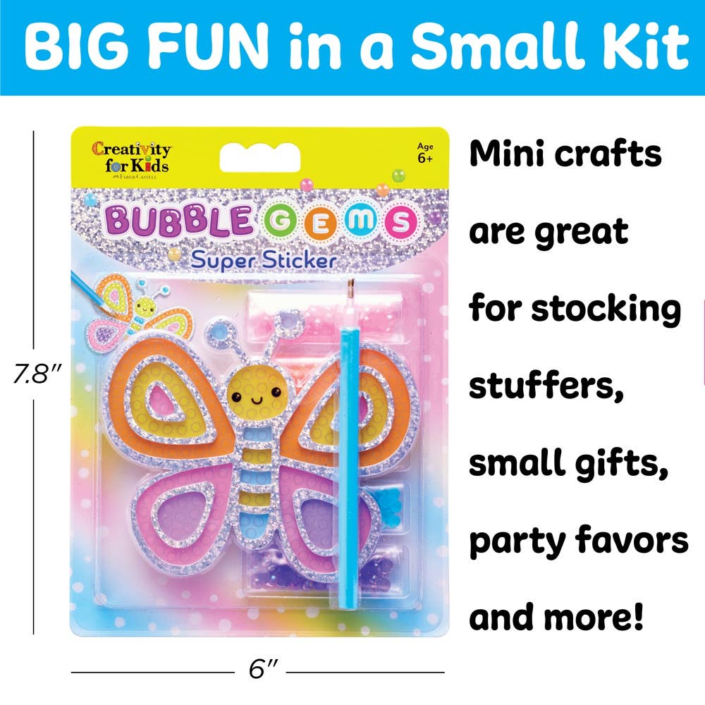 Bubble Gems Super Sticker Diamond Painting Kits for Kids