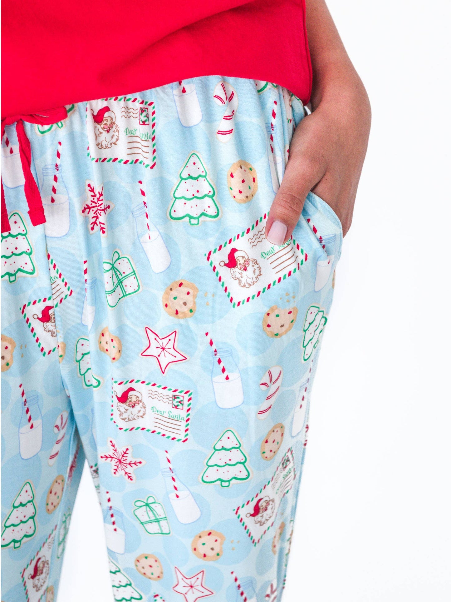 SoftSnooze™ Adult Bamboo Viscose Santa Sweets Pajama Pants