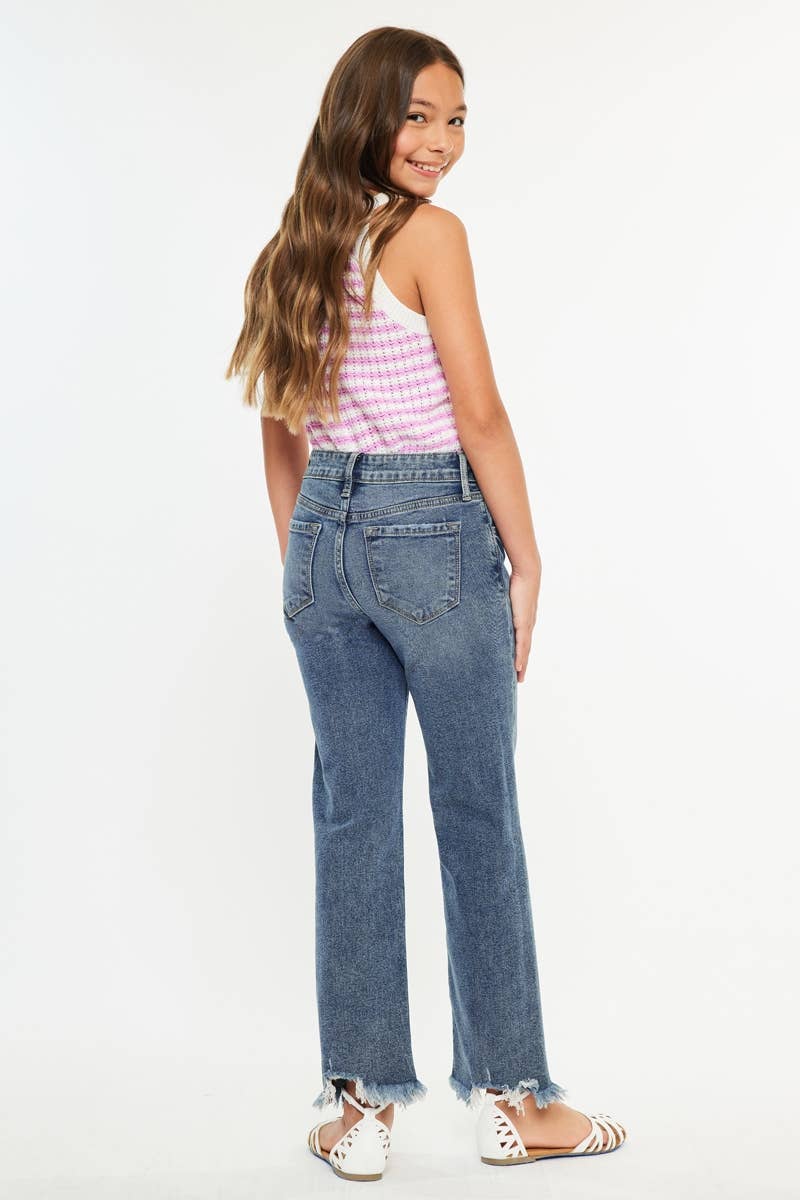 Slim straight jeans