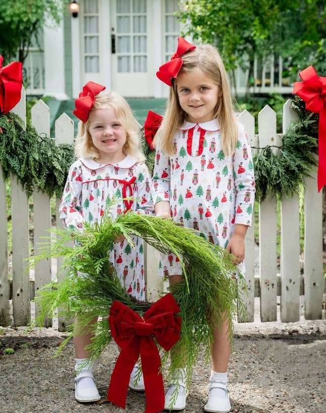 Christmas Nutcracker Print A-line Girl dress
