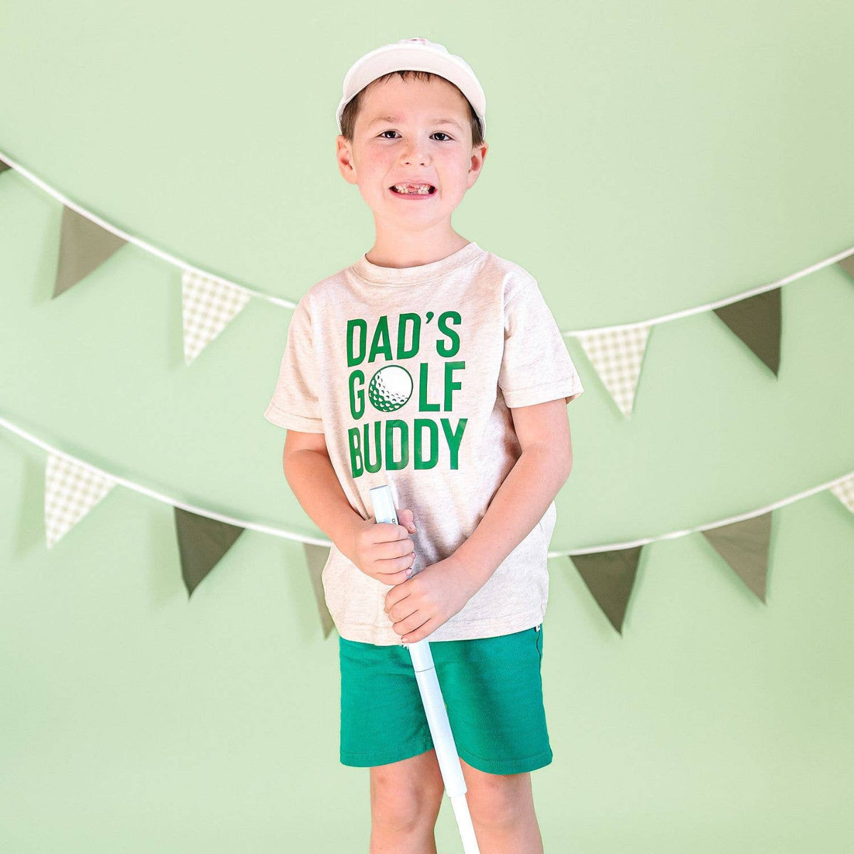 Golf Tee Front Flag Patch Baseball Hat - Kids Hair Accessory