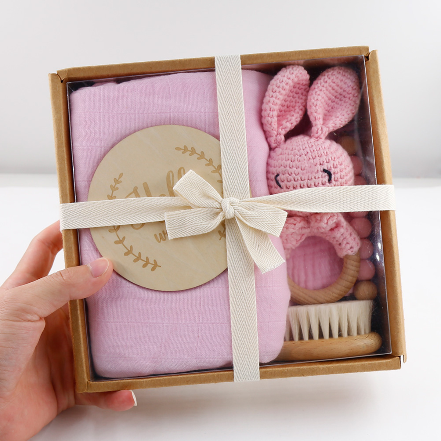 Welcome Baby Gift Box - Charming 6-Piece Set for Newborns