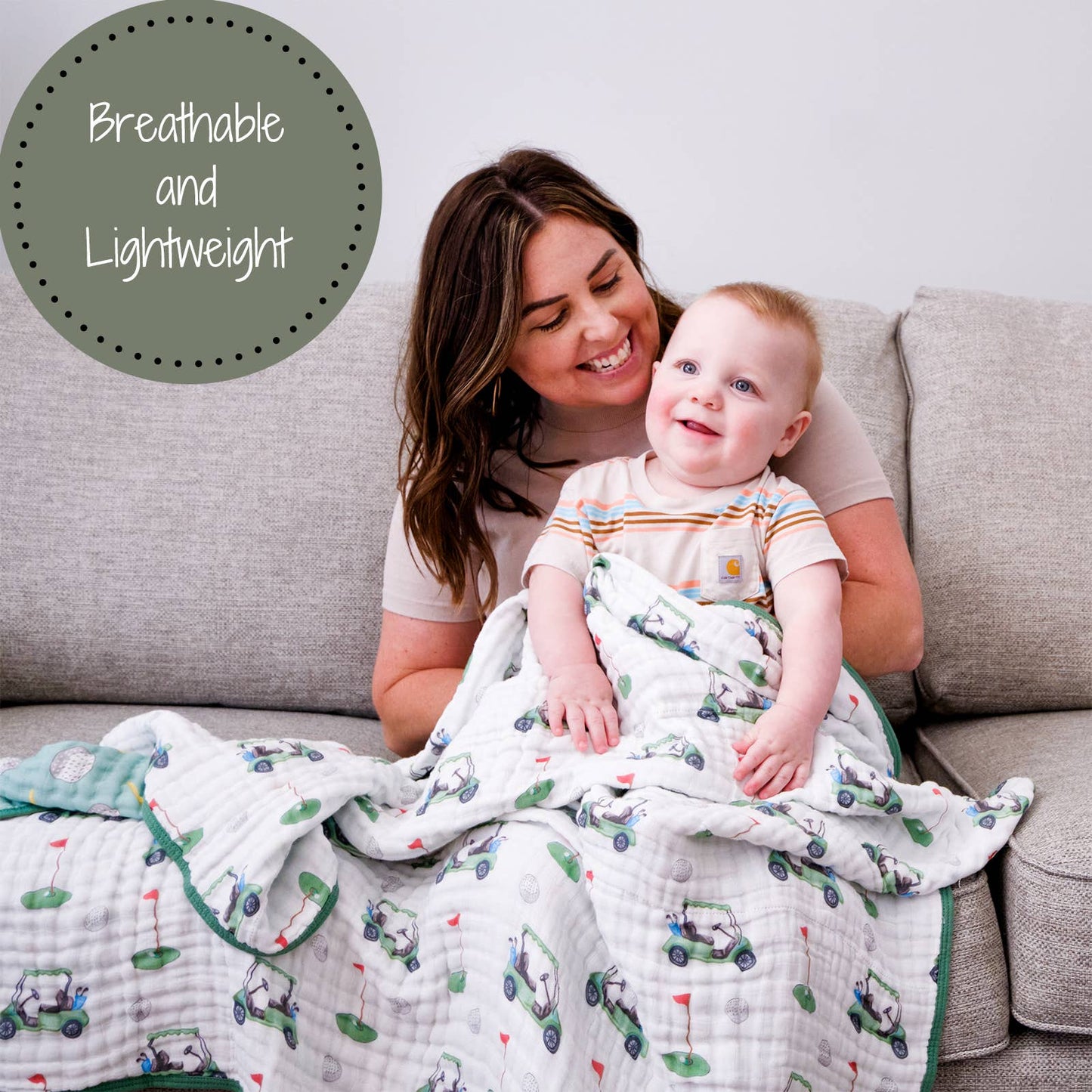 Muslin Quilt Baby & Kids Blanket Golf A Round