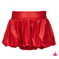 Red  Shimmer Bubble Skort