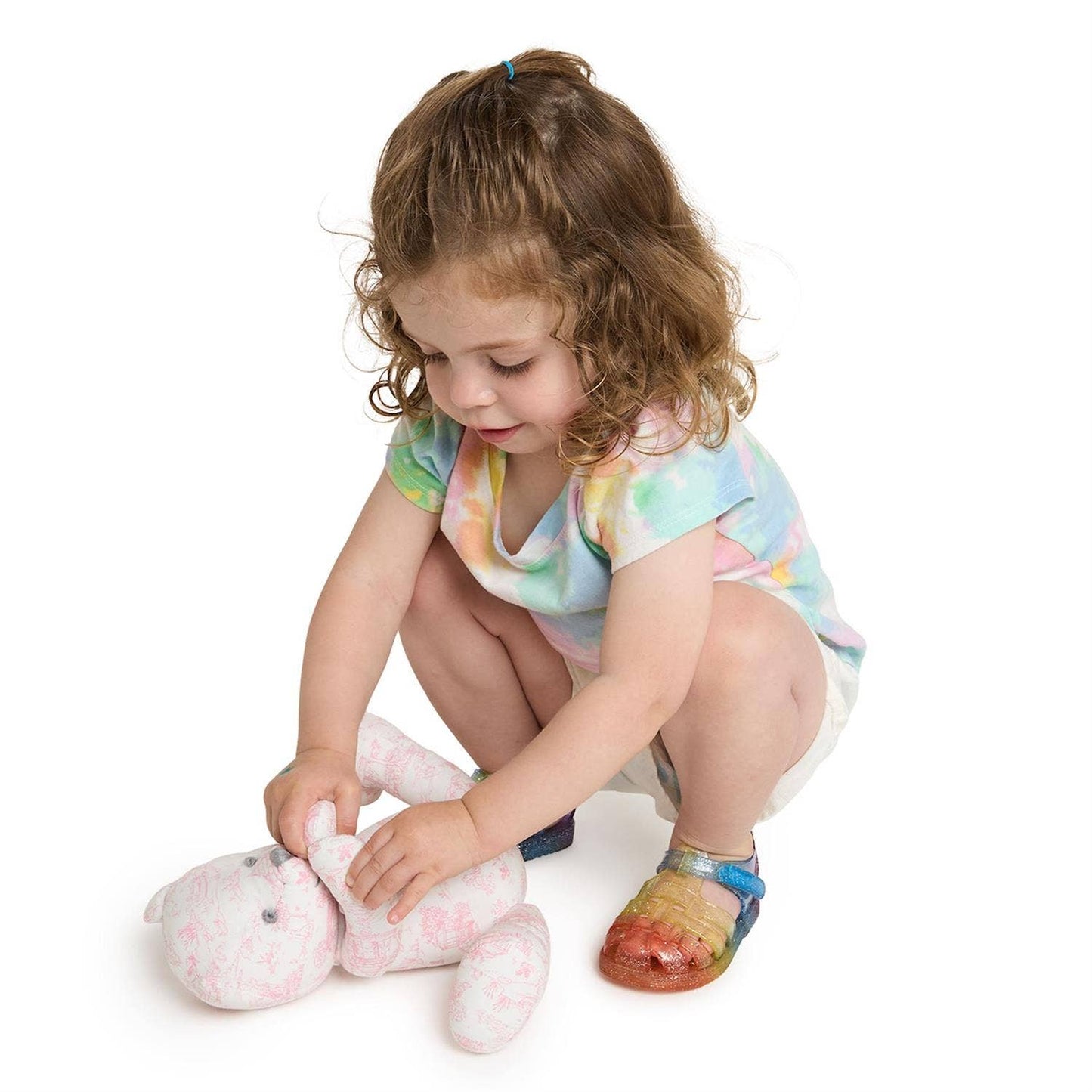 Animal Toile Stuffed Teddy Bear Pattern Assorted 2 Colors