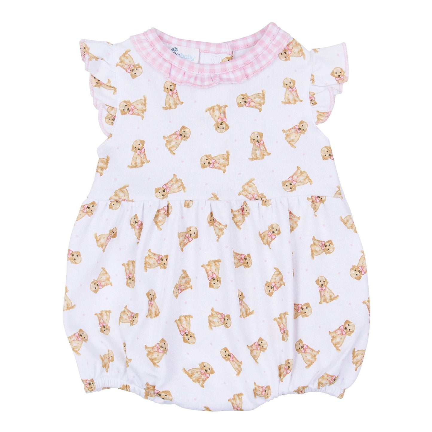Sweet Golden Print Bubble - Pink