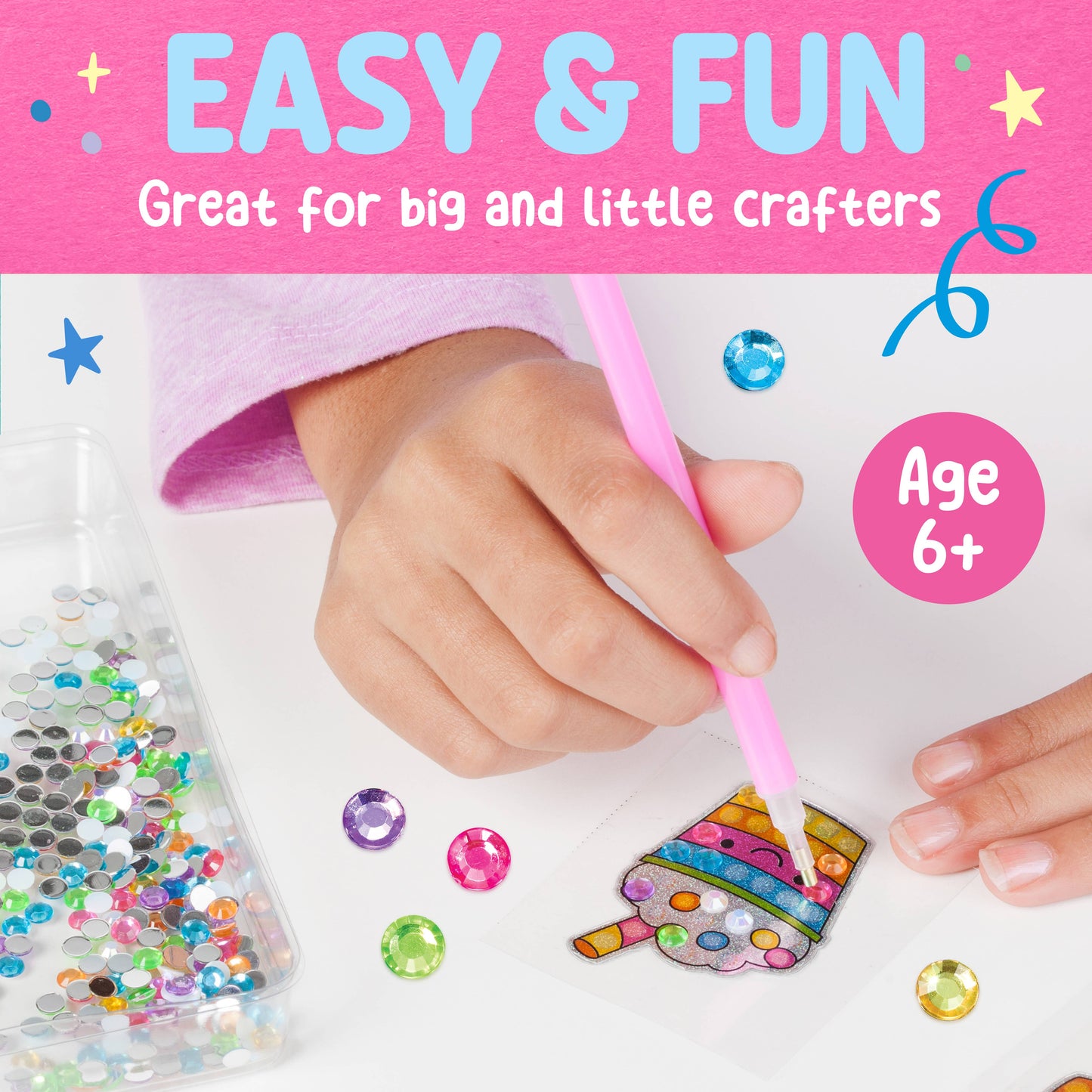 Big Gem Diamond Painting Stickers Mini Kit - DIY for Kids
