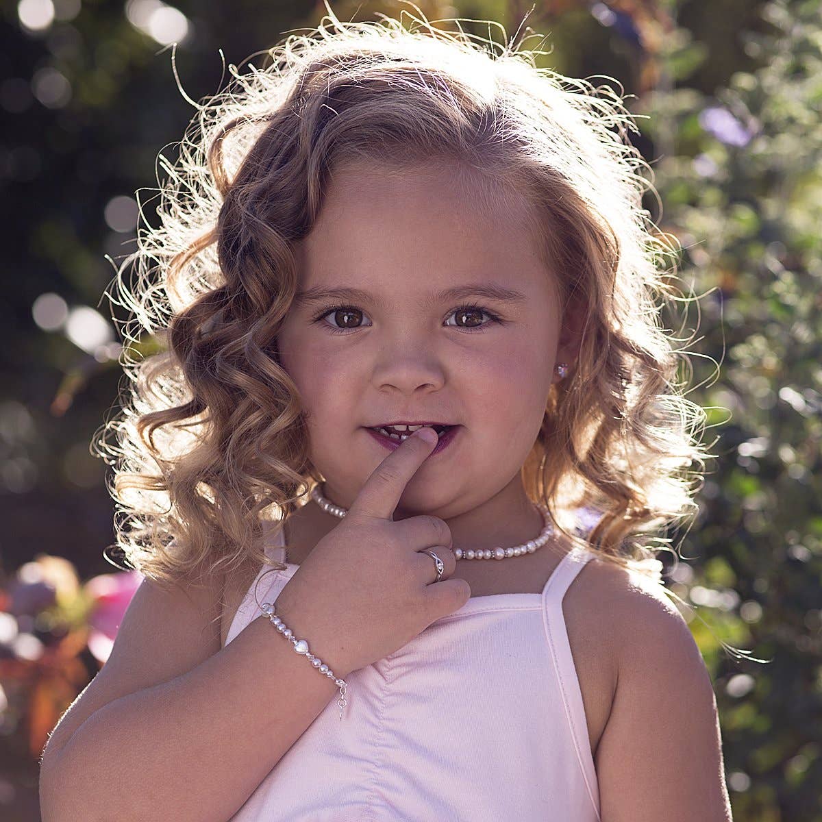 Girls Sterling Silver Heart Bracelet, Babies, Kids, Toddlers