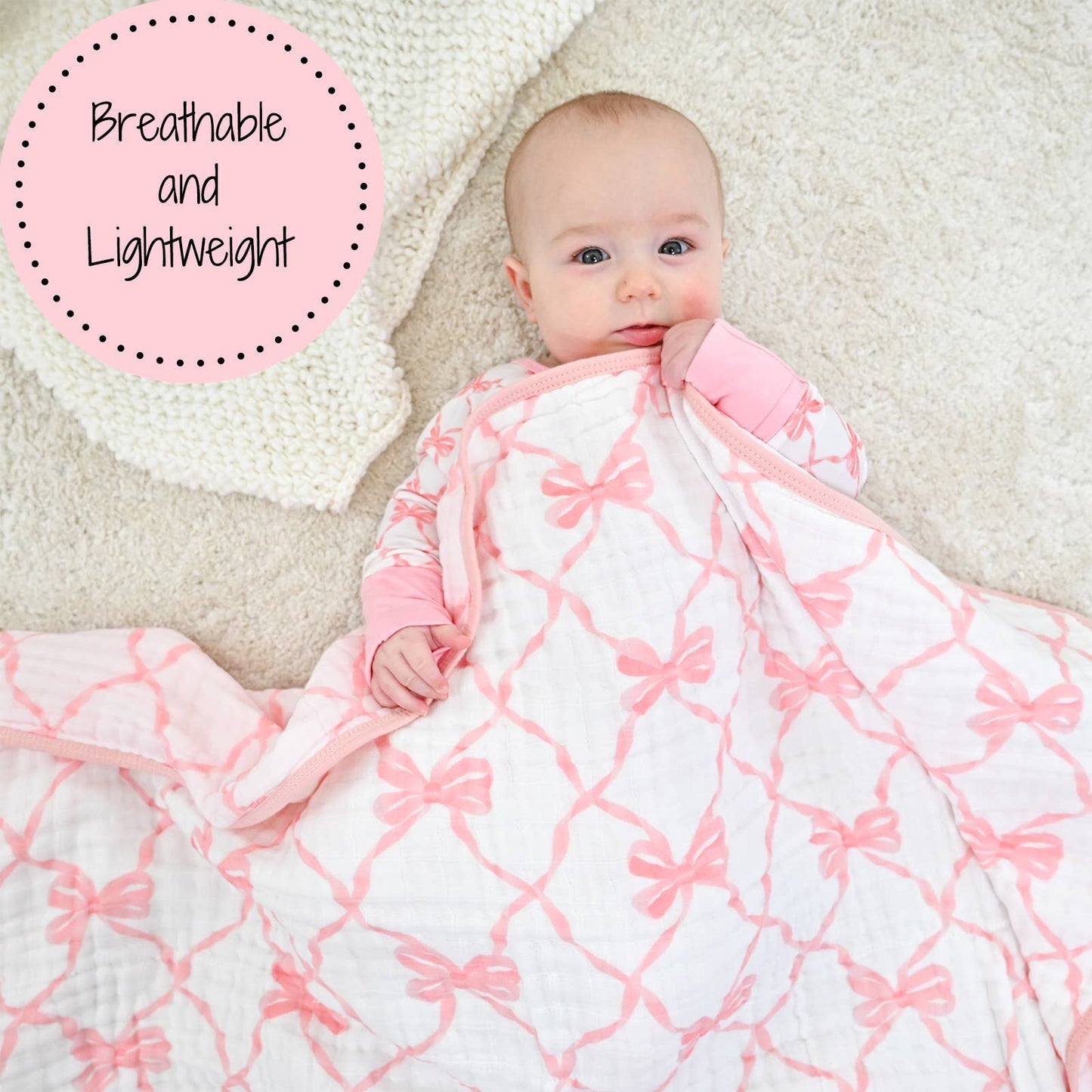 Muslin Quilt Baby & Kids Blanket Beautiful Bows