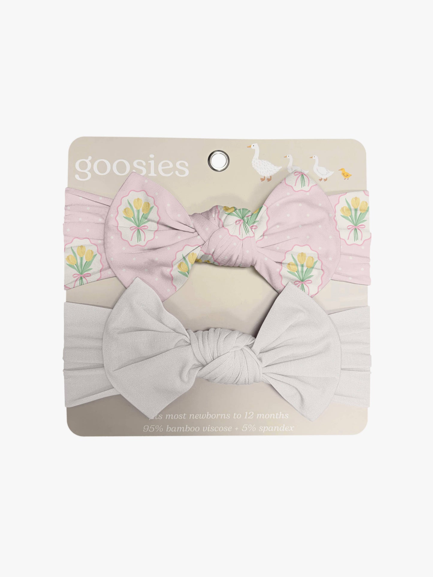 Fancy Tulips (Cottage Pink) Headband Set