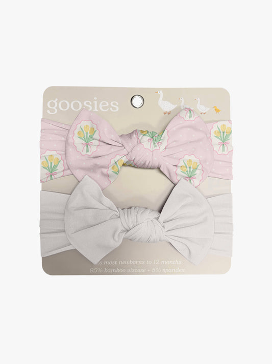 Fancy Tulips (Cottage Pink) Headband Set