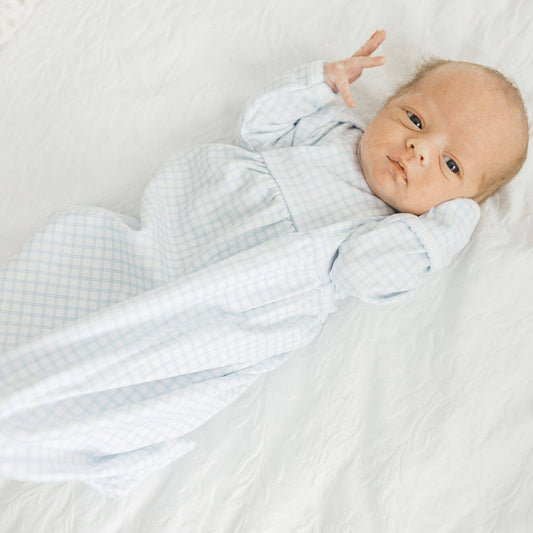 Peek-A-Boo Wishes Gathered Gown - Light Blue