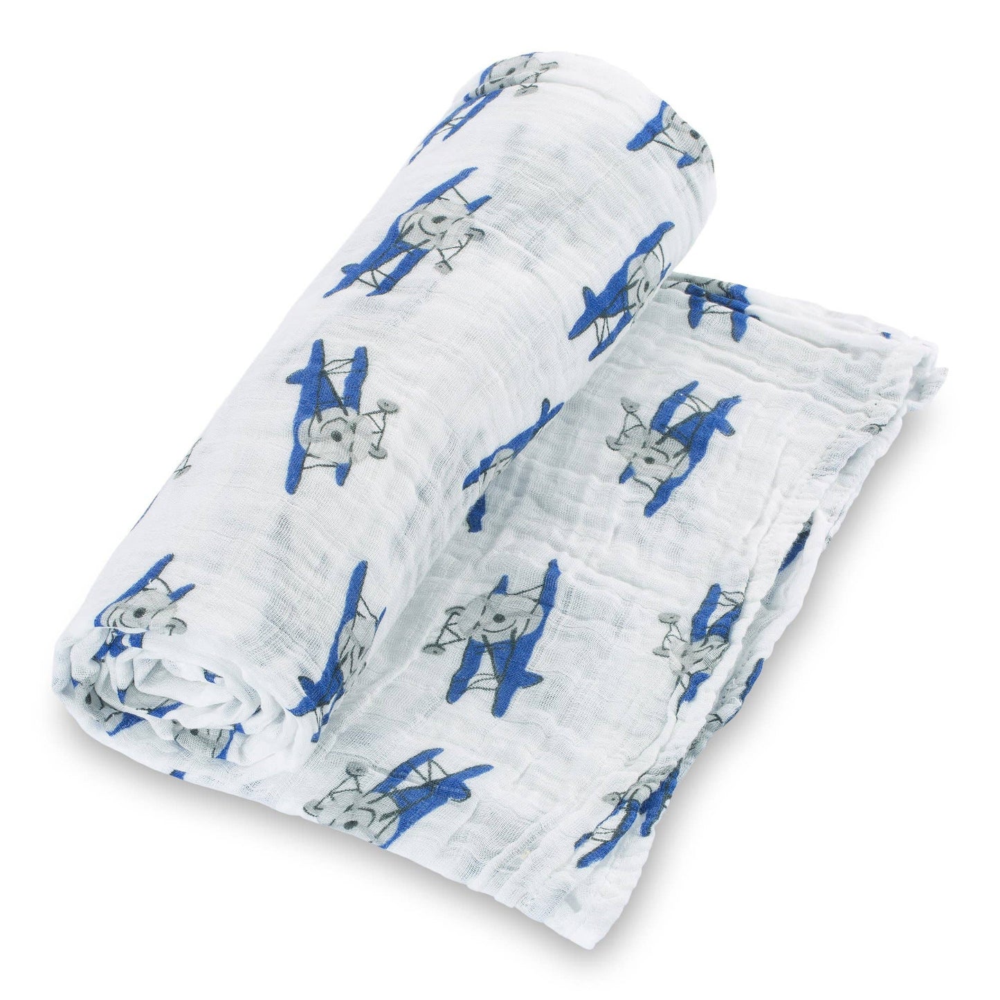 Baby Muslin Swaddle Blanket 47x47 Up, Up, Up and Away