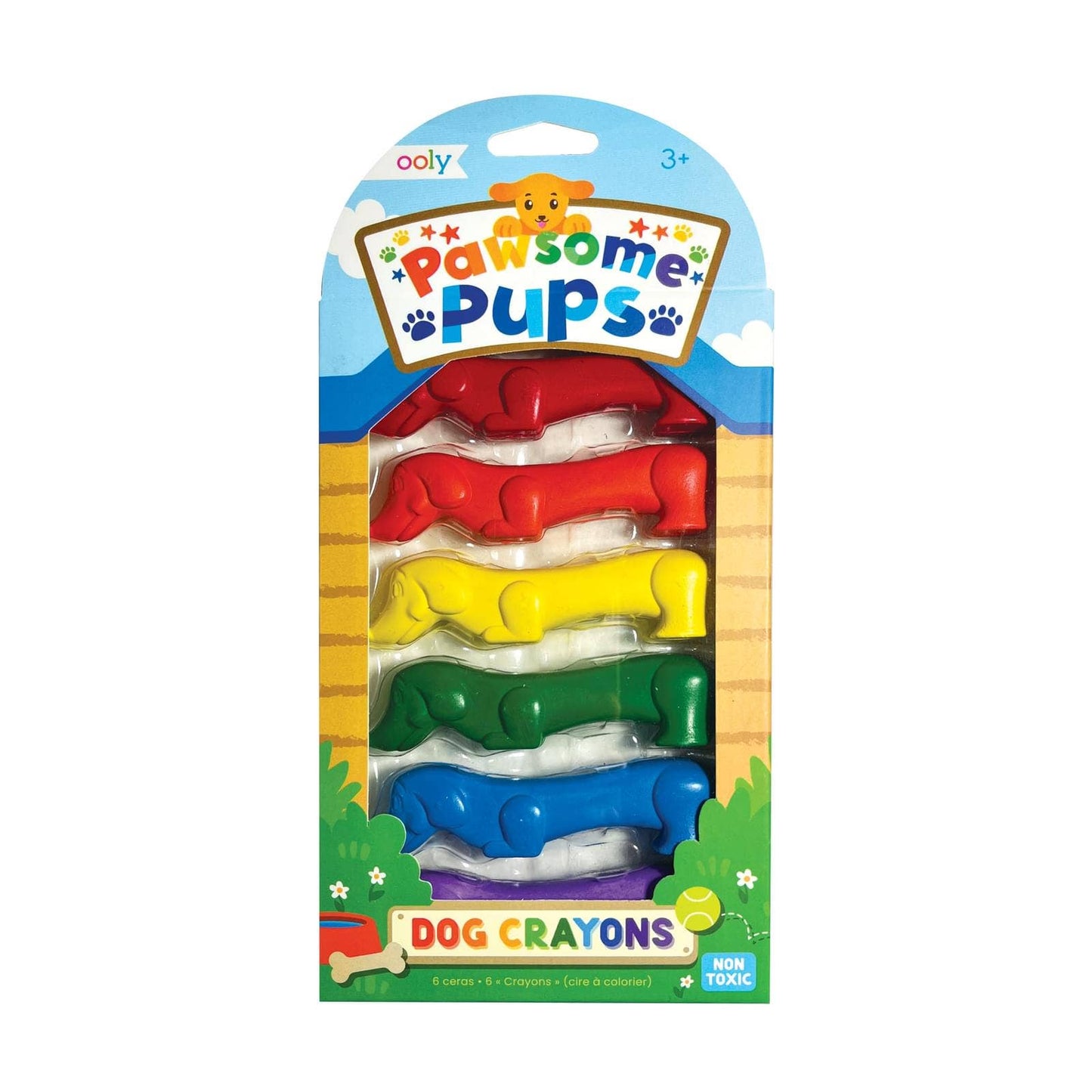 Pawsome Pups: Dog Crayon (Set of 6)