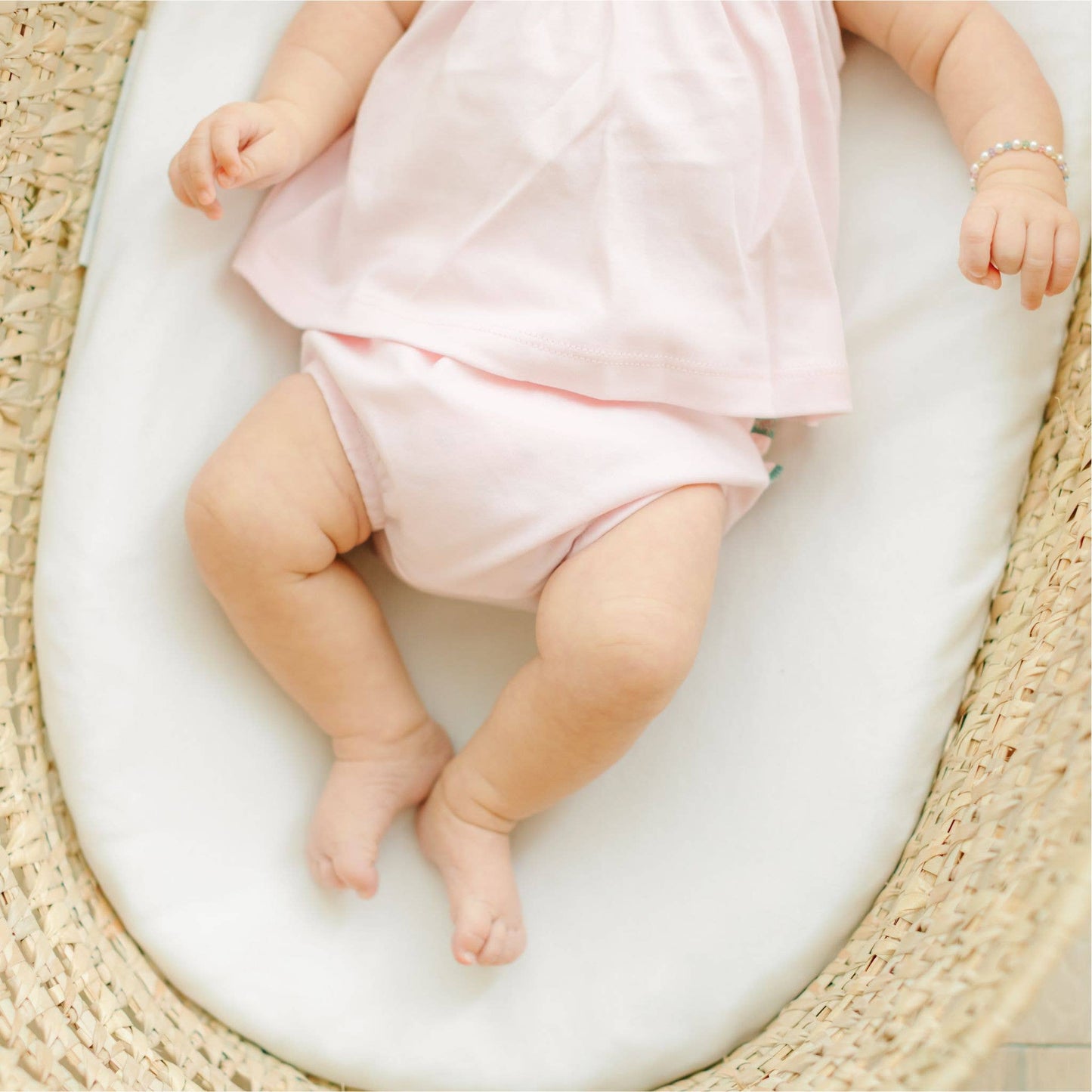 Mini Mallard Embroidered Diaper Cover Set - Pink