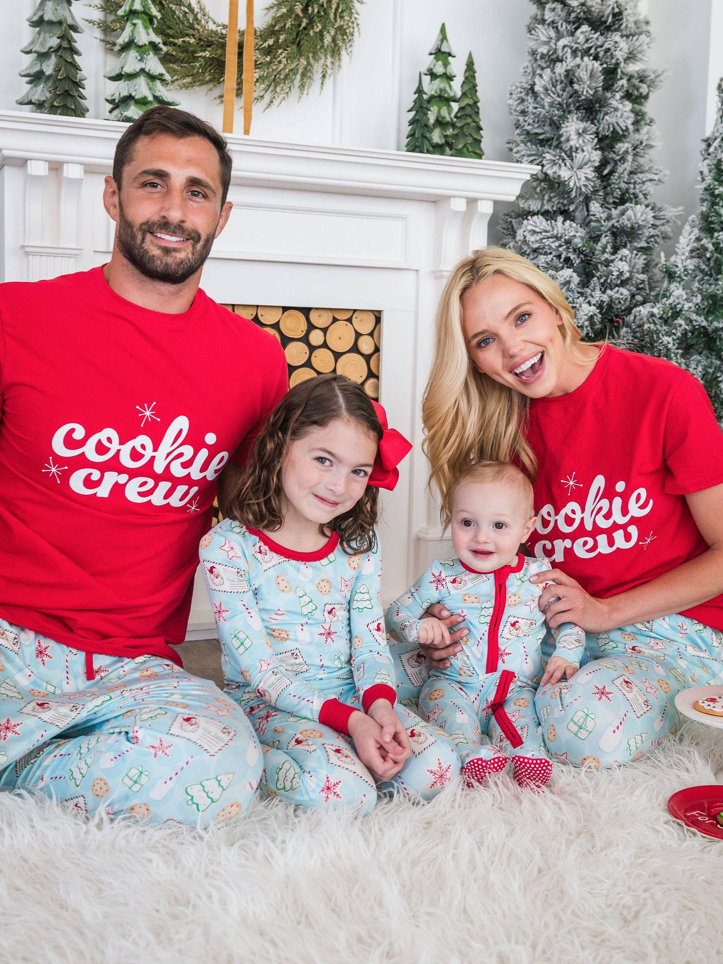 SoftSnooze™ Baby Bamboo Viscose Santa Sweets Footed One Piece Pajama