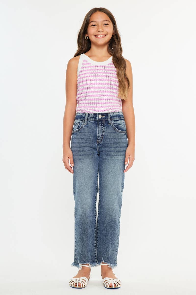 Slim straight jeans