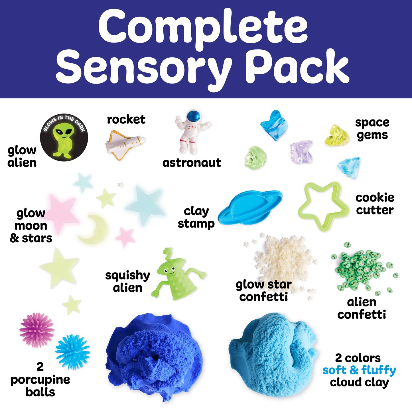 Sensory Pack Outer Space On the Go Play Set for Kids