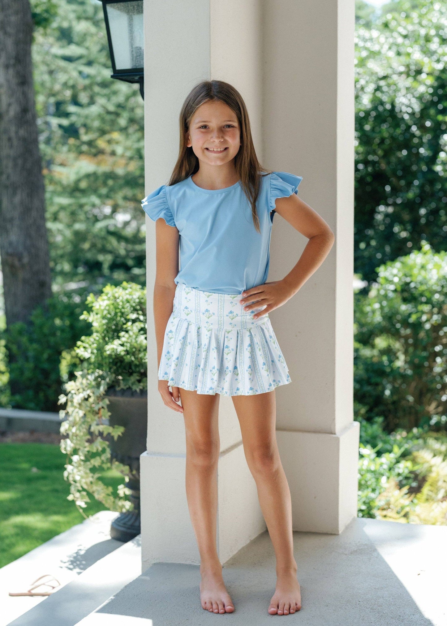 Collins Set in Blue Trellis