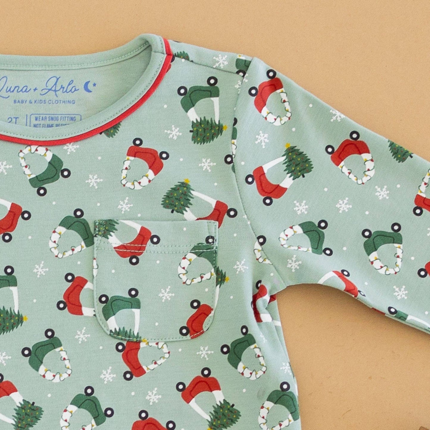 Deck the Wheels Nightdress by Luna and Arlo