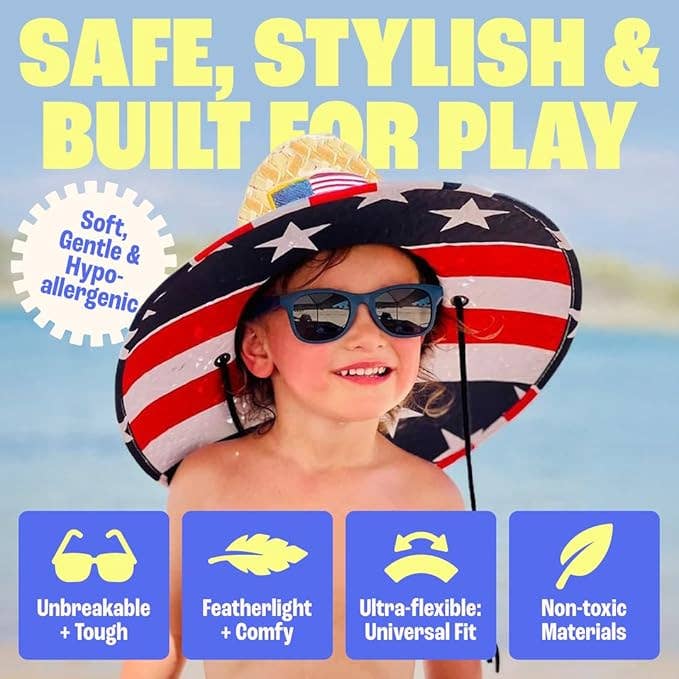 Polarized Kids Sunglasses 3-8 Years – Black | Toddler Sunglasses