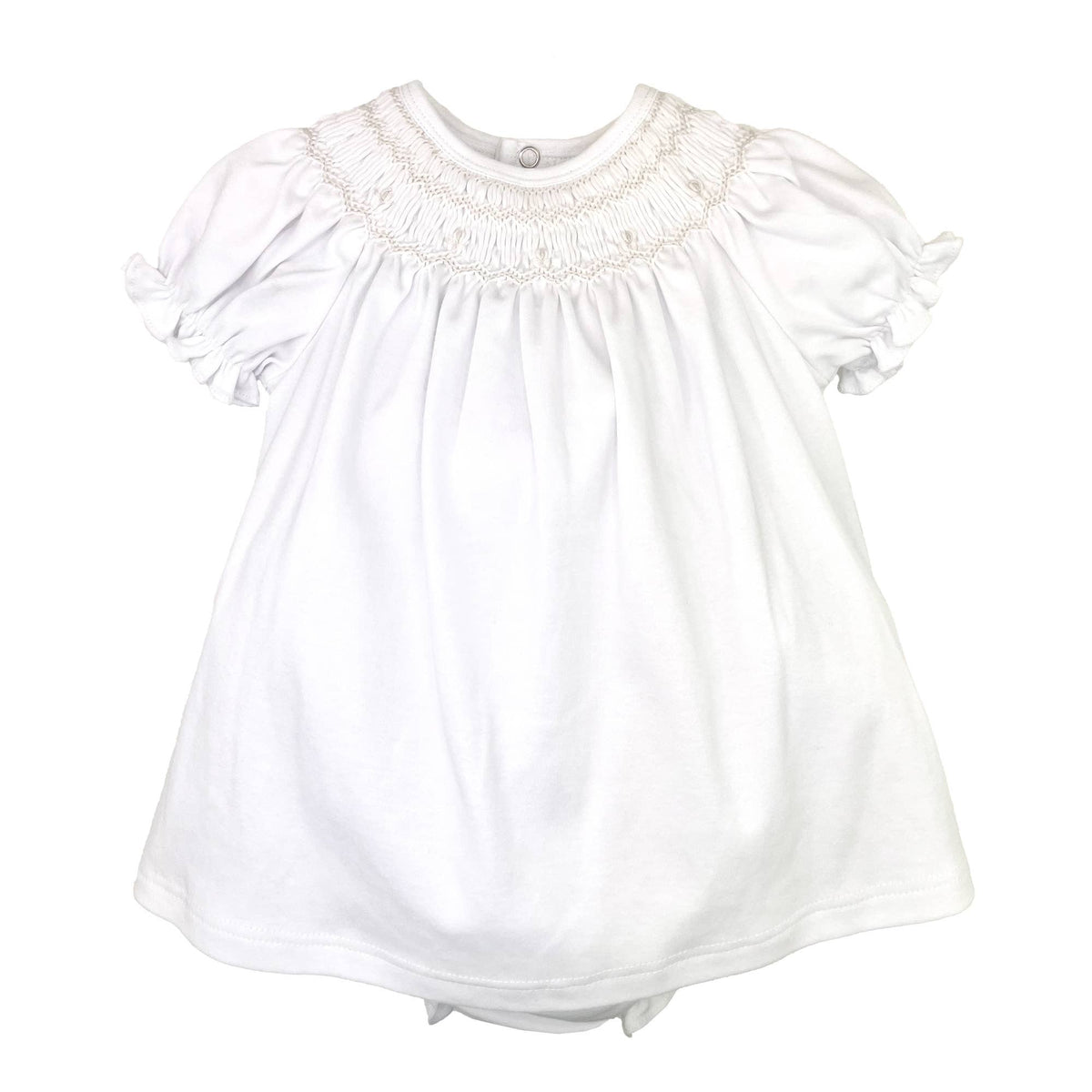 Bishop Smocked Knit Dress