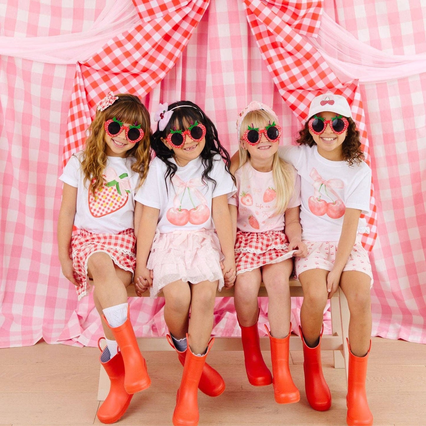 Cherry Cute Short Sleeve T-Shirt - Kids Clothing - Spring