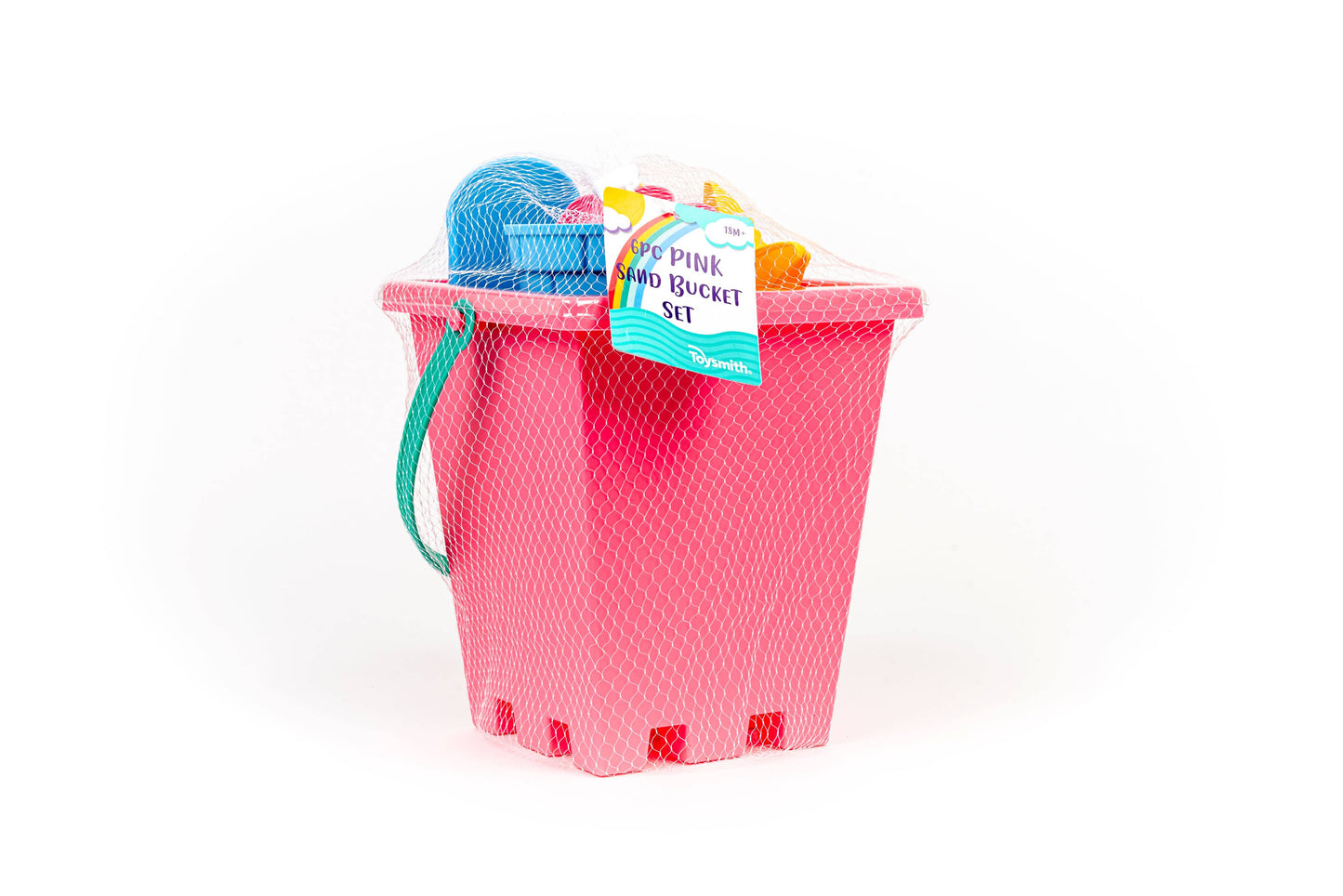 Toysmith 6-Piece Set Pink Sand Bucket Set