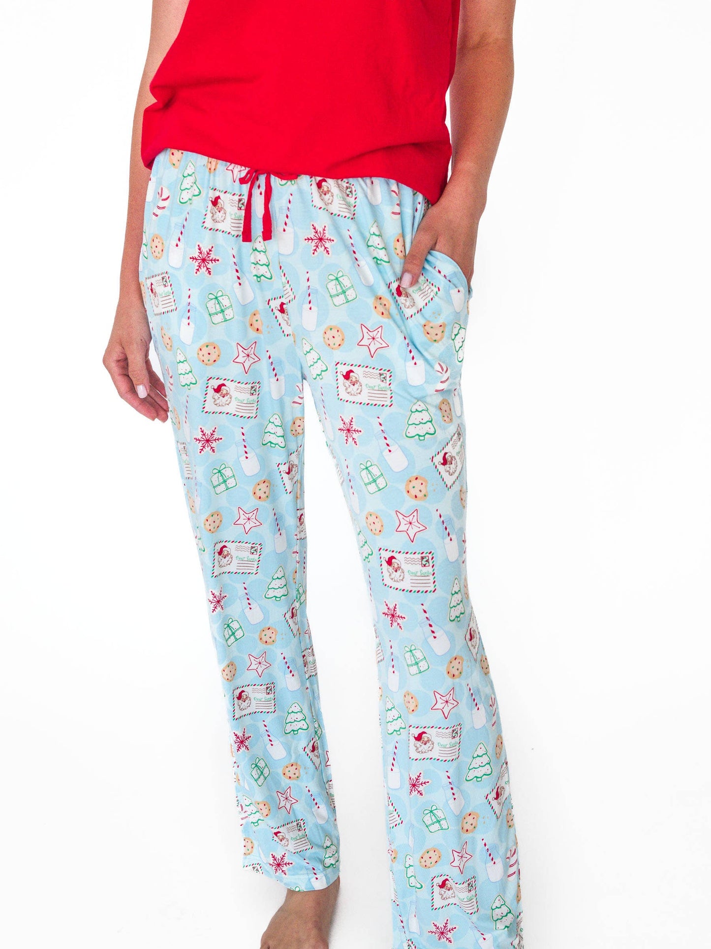 SoftSnooze™ Adult Bamboo Viscose Santa Sweets Pajama Pants