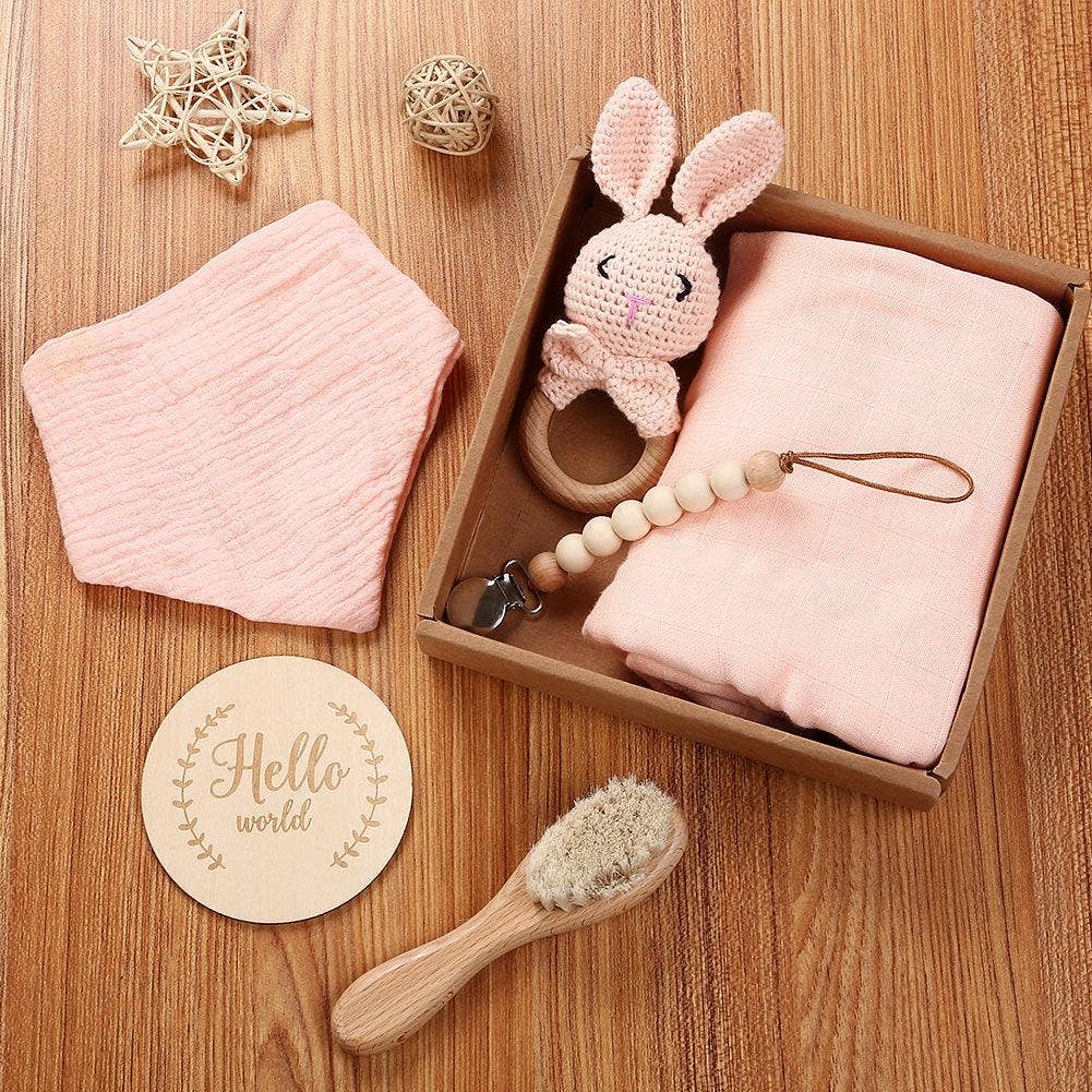 Welcome Baby Gift Box - Charming 6-Piece Set for Newborns