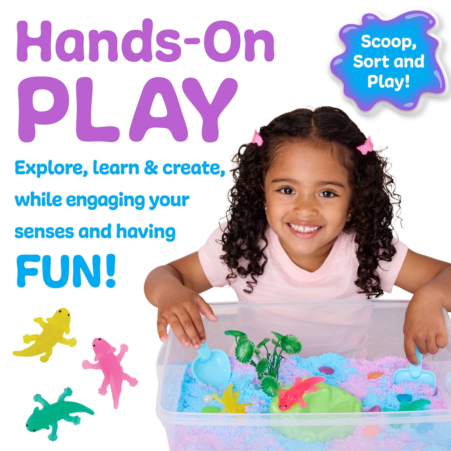 Sensory Bin Axolotl Activity Bin for Kids