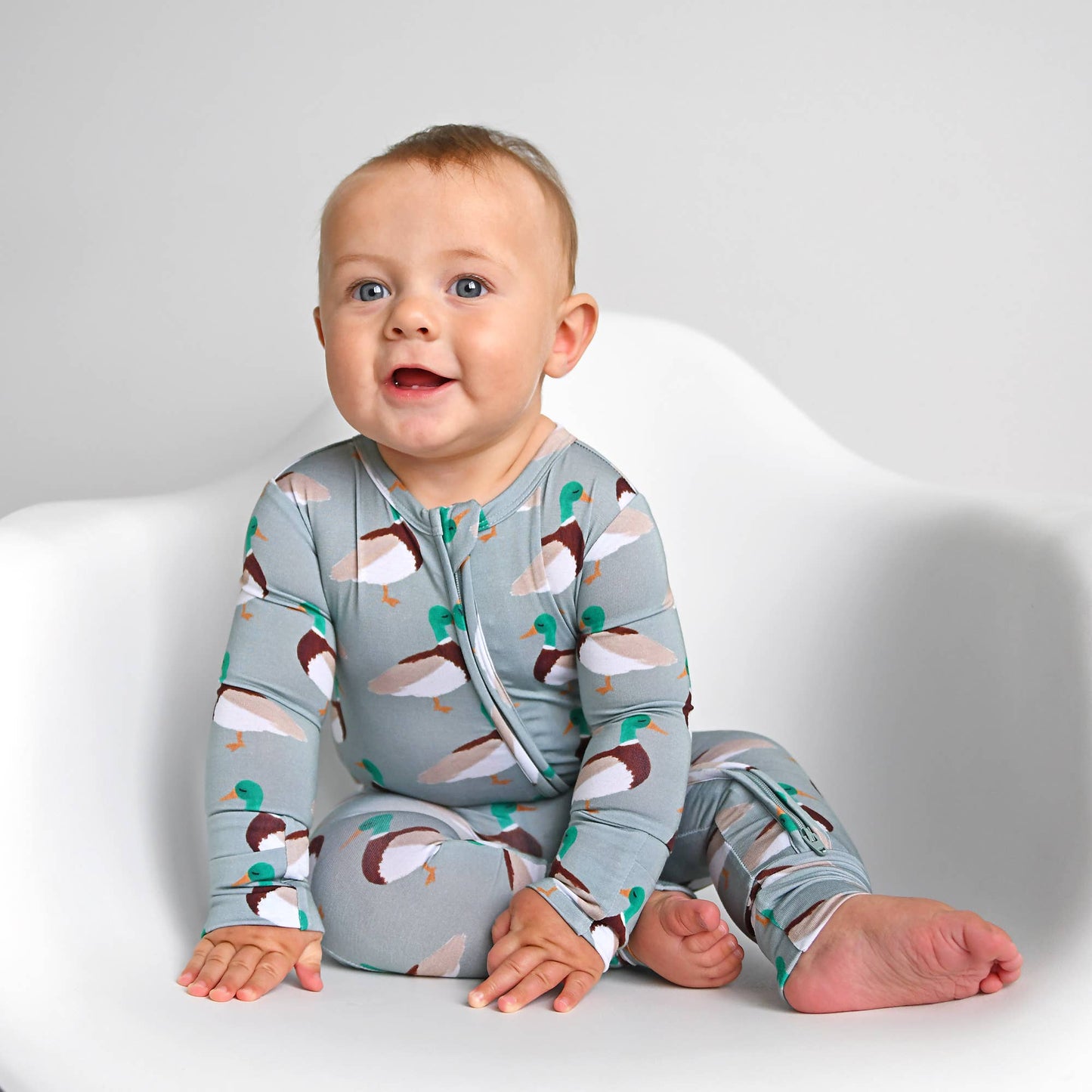 Wilder Duck ZIP Bamboo Baby Sleepies Little