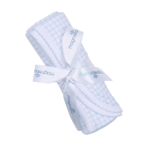 Peek-A-Boo Wishes Receiving Blanket - Light Blue