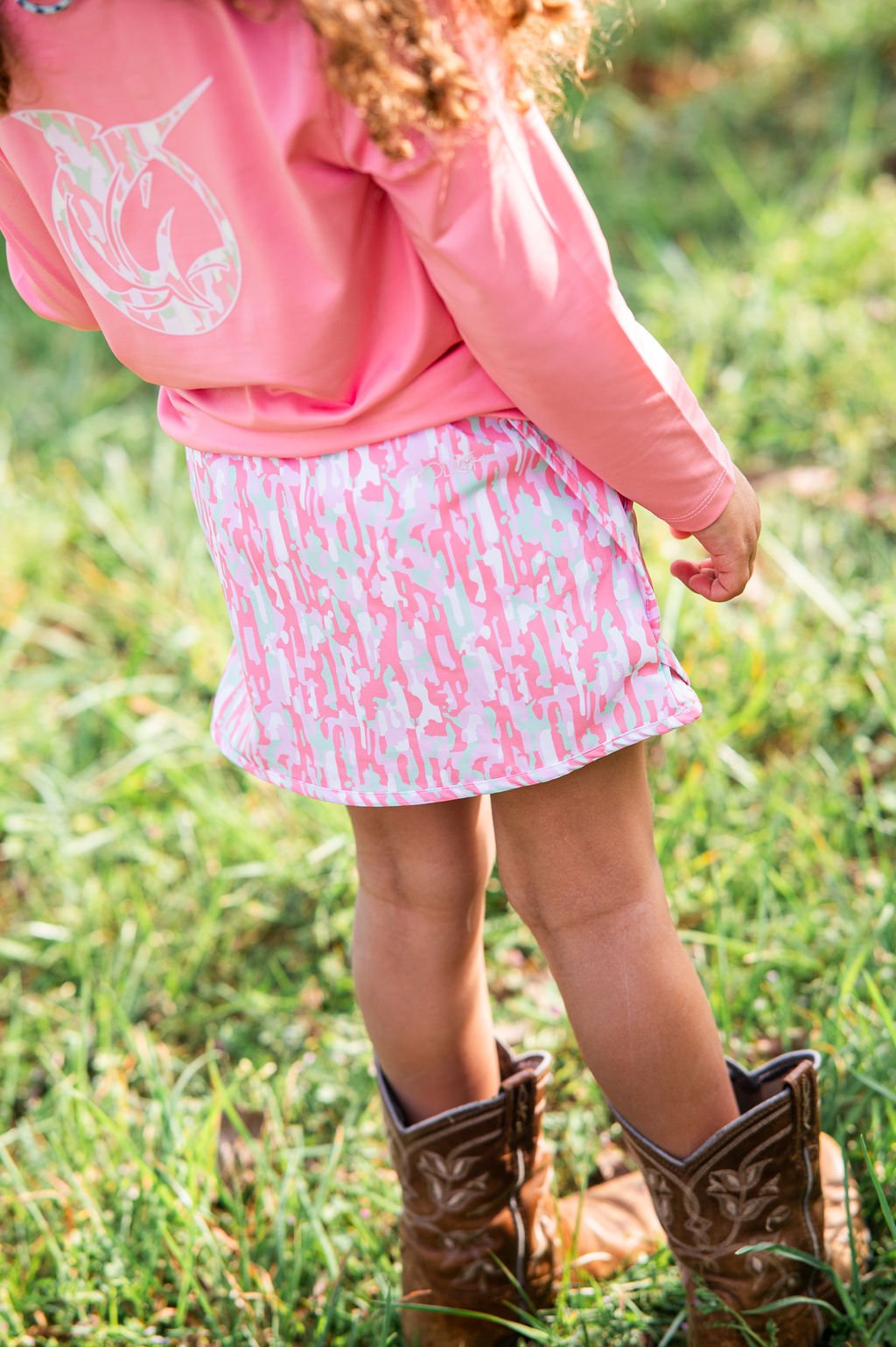 camo carolina catch skort