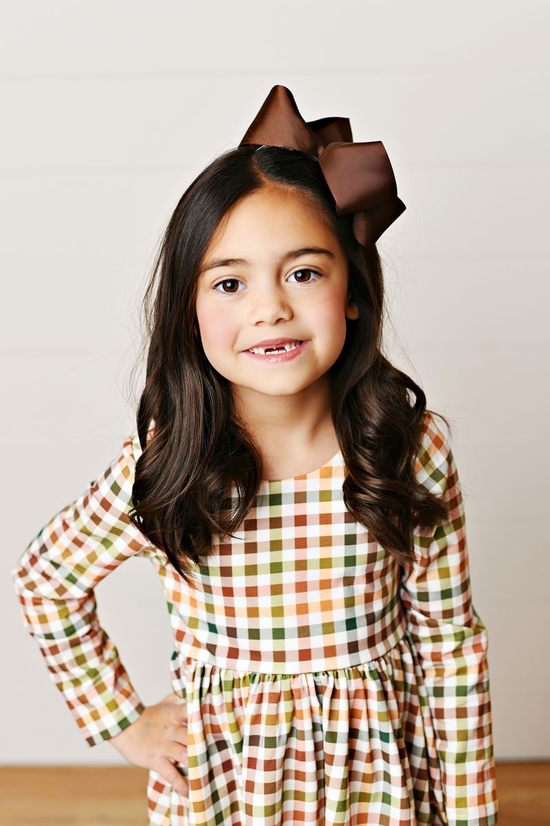 Fall plaid Twirl Dress Swoon