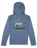 Boys Performance Hoodie Pointer Stone blue