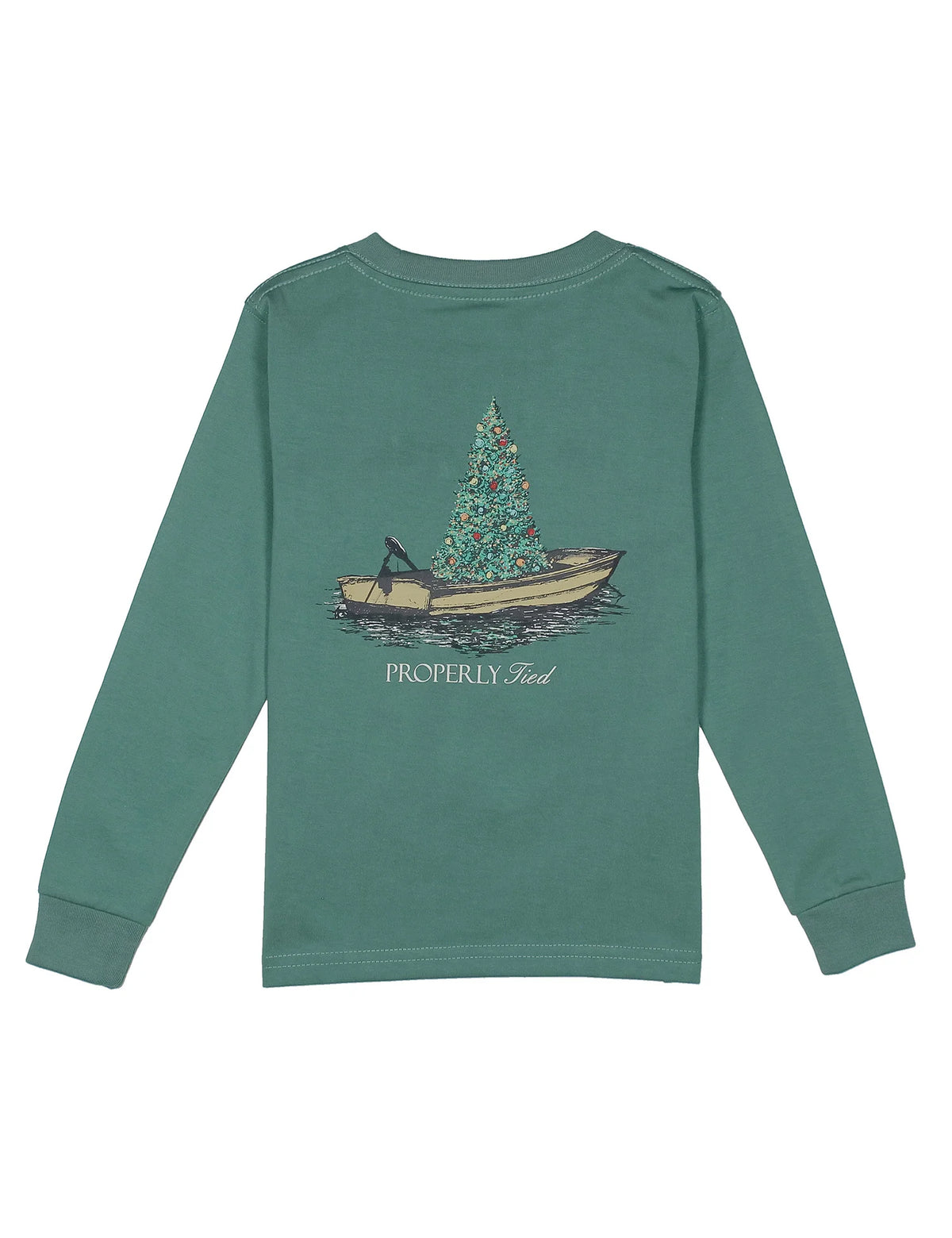 Boys Jolly Boat LS Marine Green